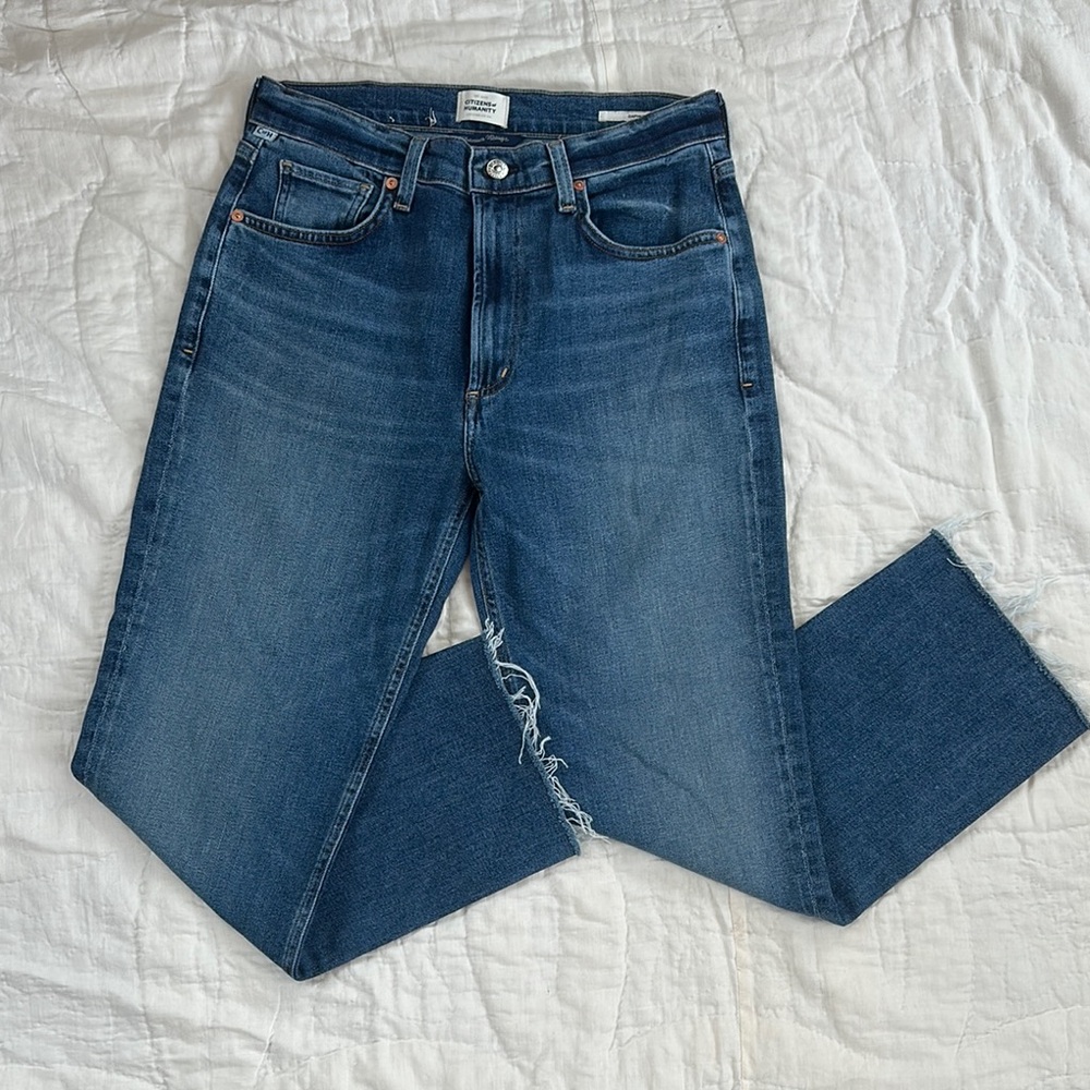 Citizens of Humanity Daphne Crop Blue Jeans